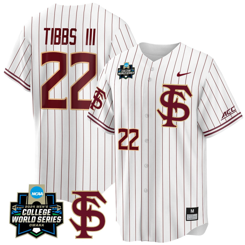 Men's Florida State Seminoles 2024 College World Series Vapor Premier Limited Jersey V1 - All Stitched