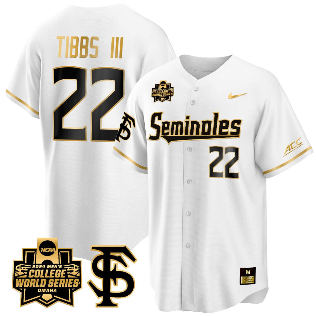 Men's Florida State Seminoles 2024 College World Series Vapor Premier Limited Jersey V1 - All Stitched
