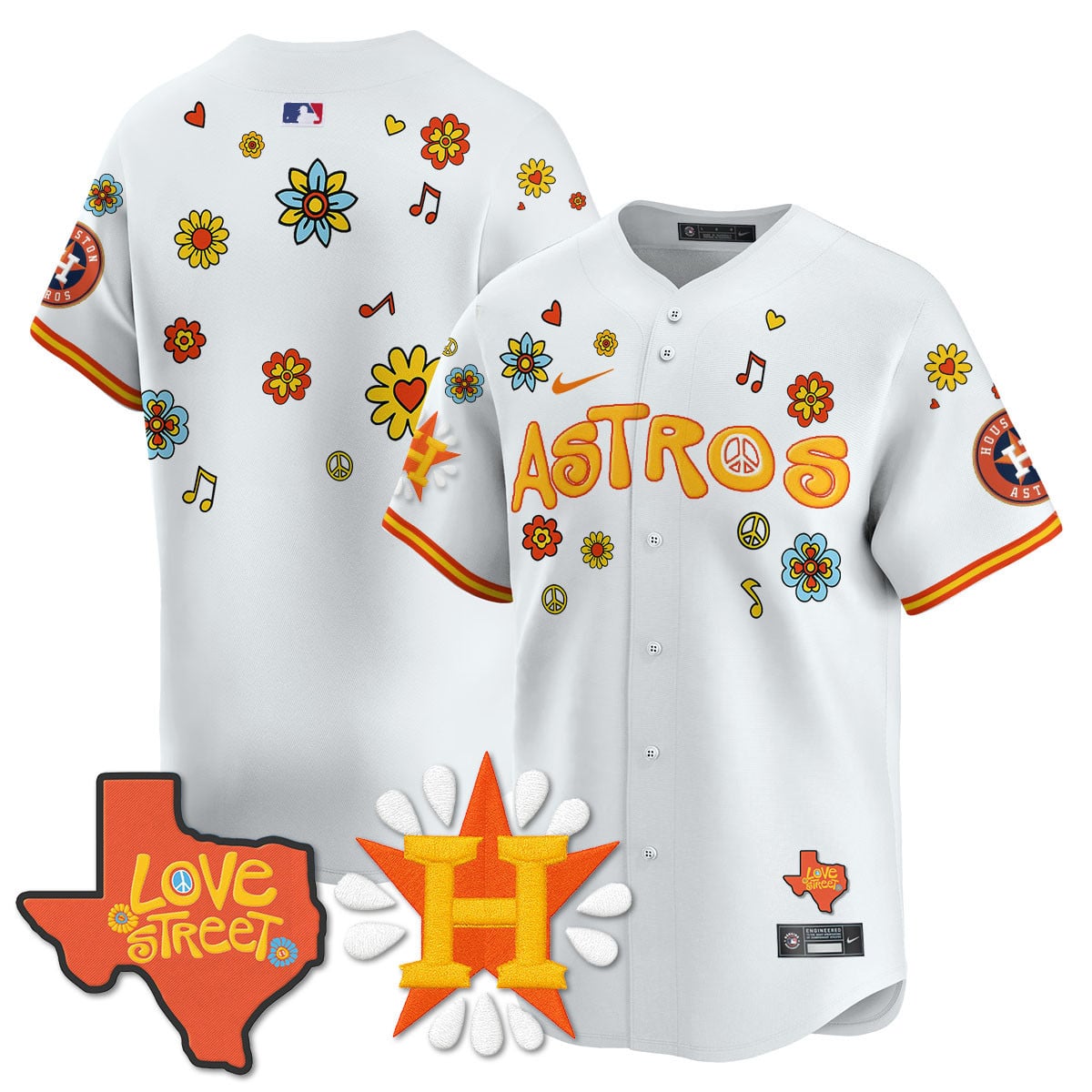 Men's Houston Astros "Love Street" Limited Jersey - All Stitched