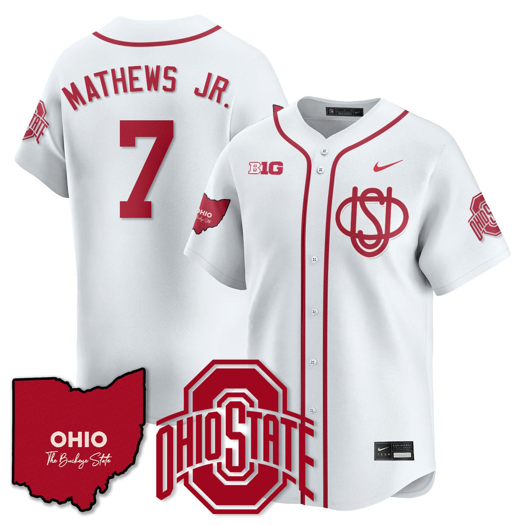 Men's Ohio State Buckeyes 2025 Wordmark Jersey - All Stitched