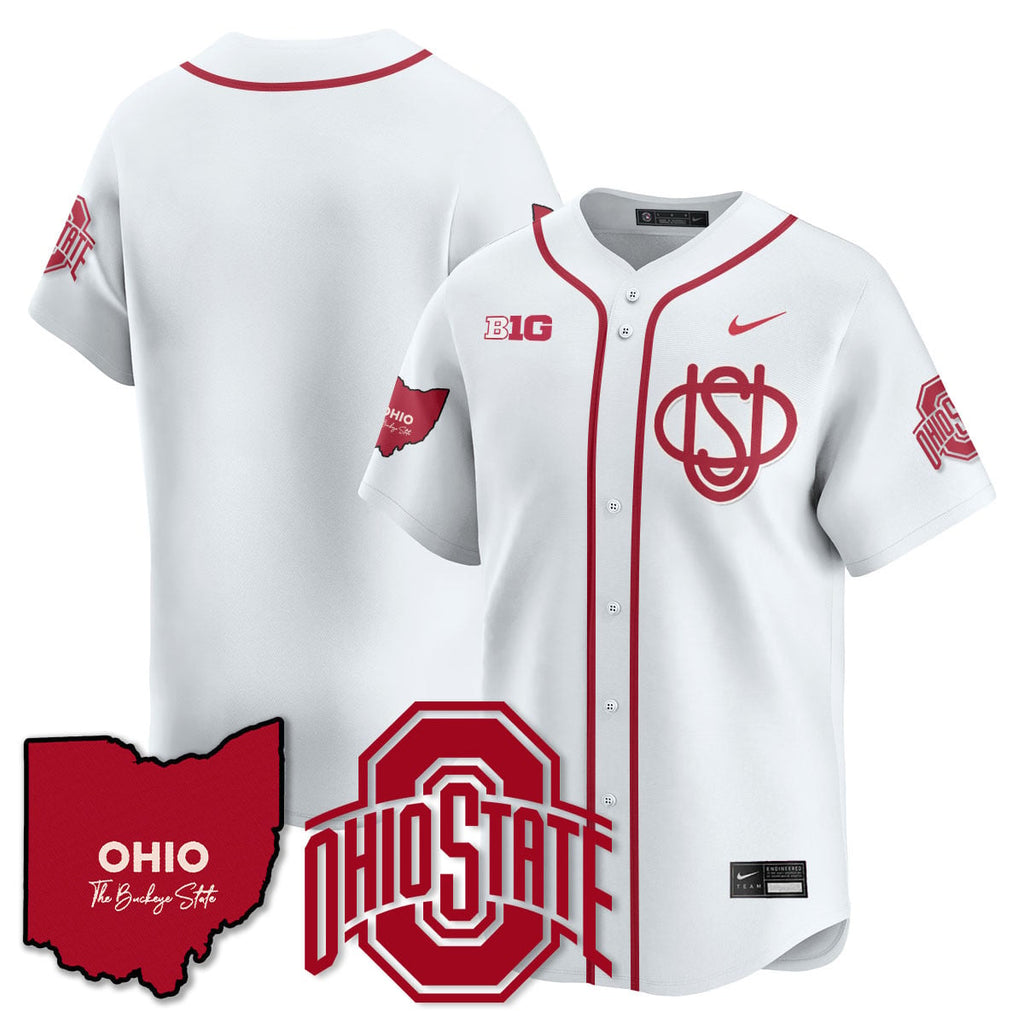 Men's Ohio State Buckeyes 2025 Wordmark Jersey - All Stitched