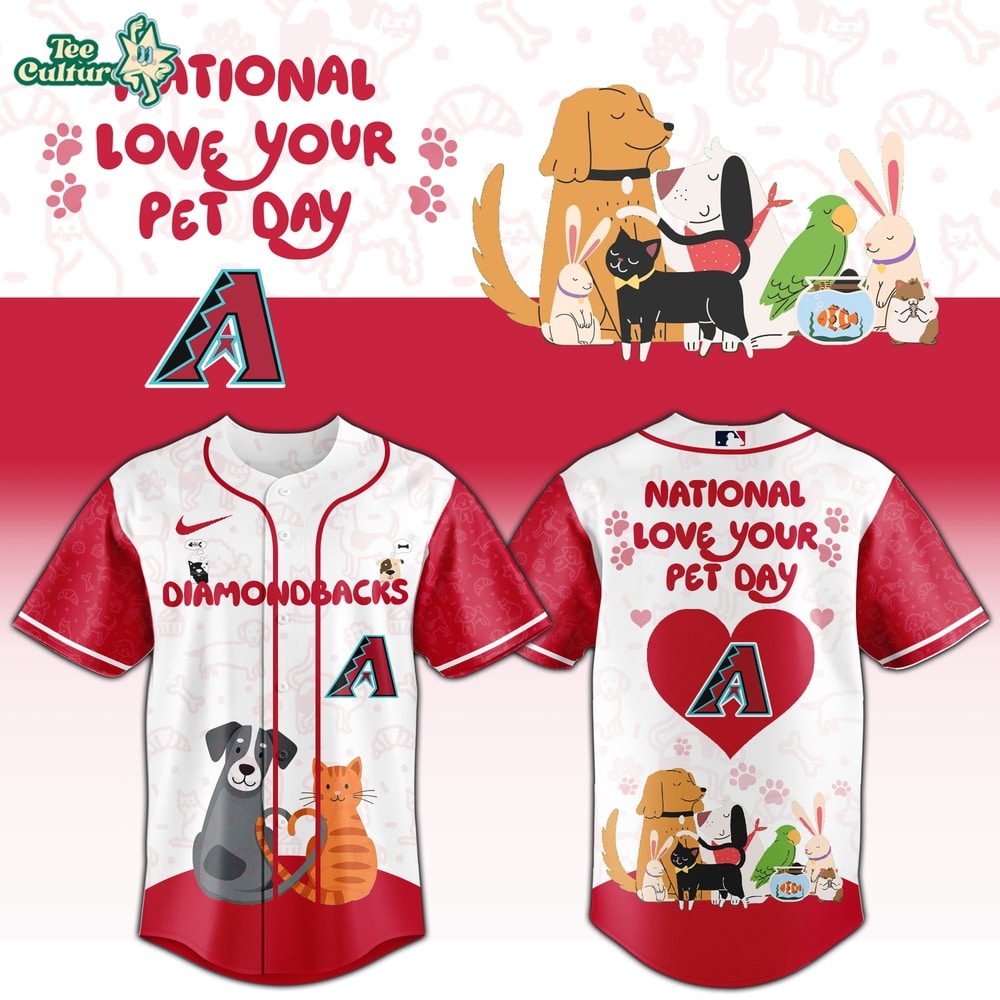 Arizona Diamondbacks National Love Your Pet Day 2026 Exclusive Team Jersey