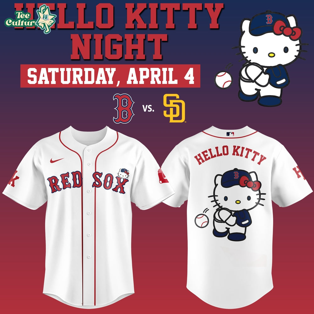 Boston Red Sox x Hello Kitty Night Jersey Limited Edition