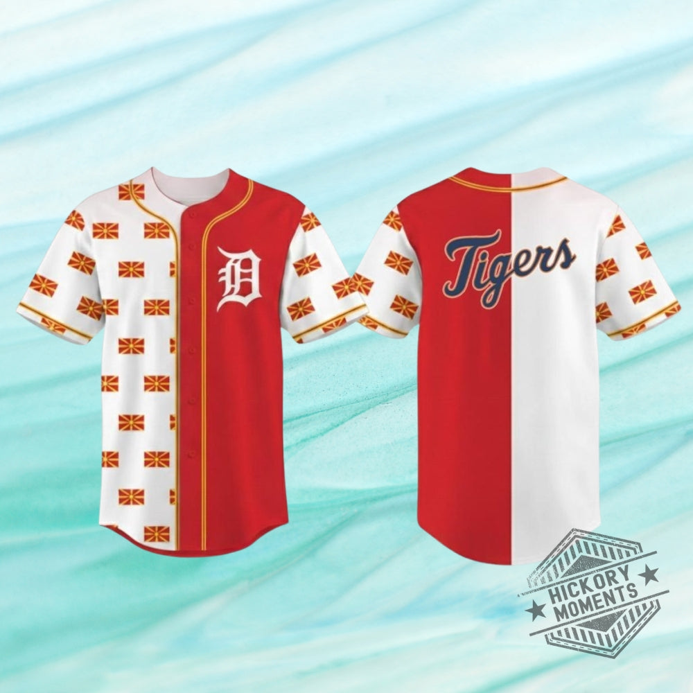 Detroit Tigers X Macedonian Heritage Night 2026 Baseball Jersey