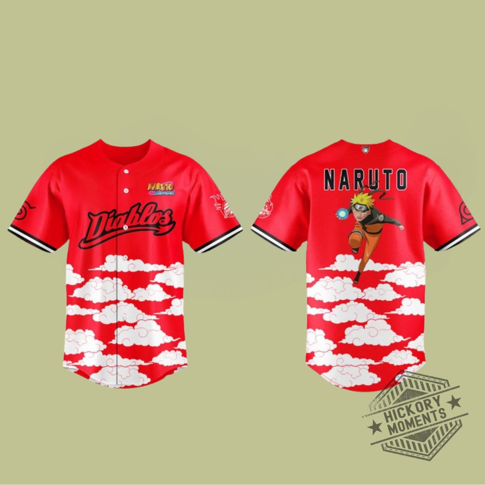 Diablos Rojos Del Mexico X Naruto Shippuden 2026 Night Baseball Jersey