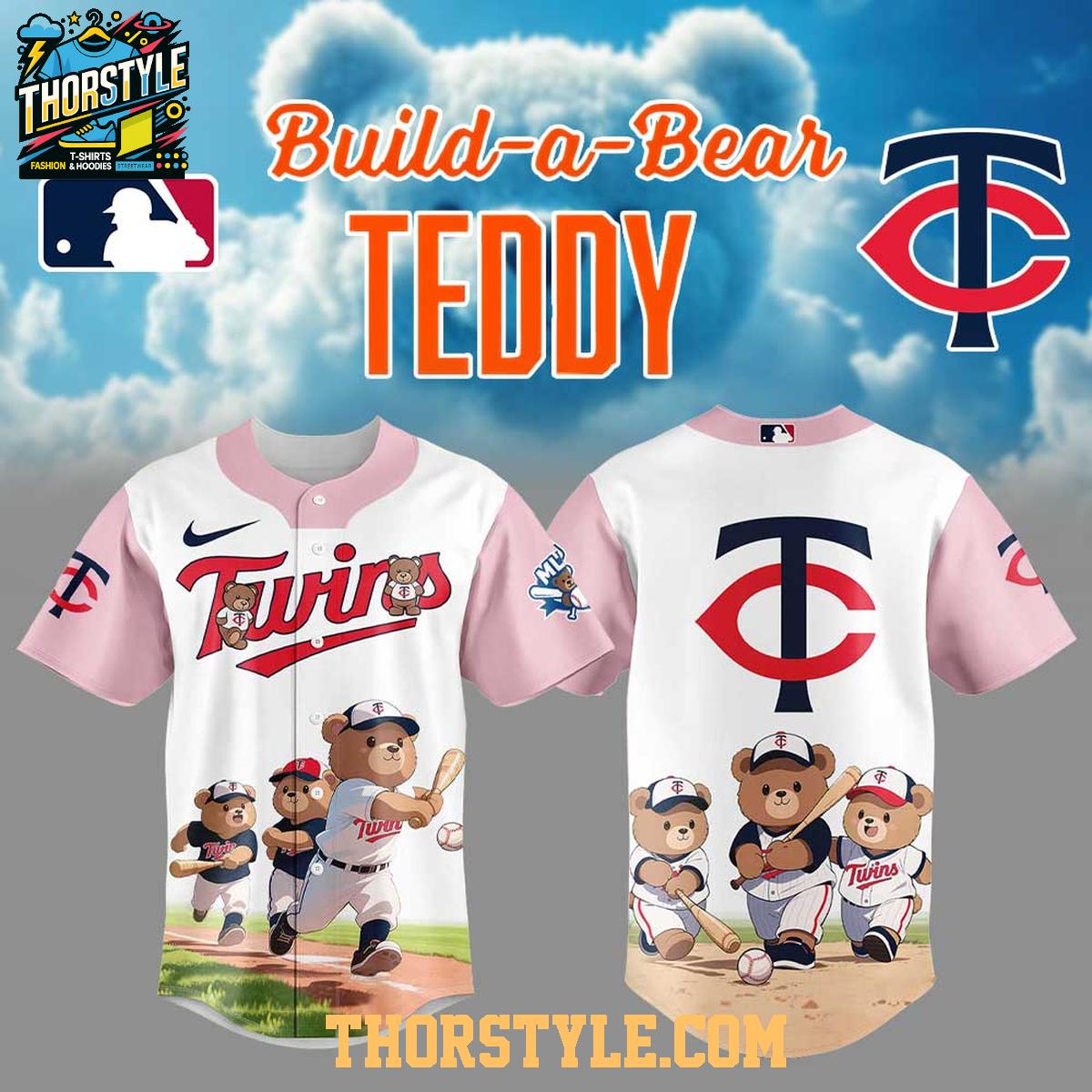 Minnesota Twins Teddy Bear 2025 Dream Team MLB Baseball Jersey