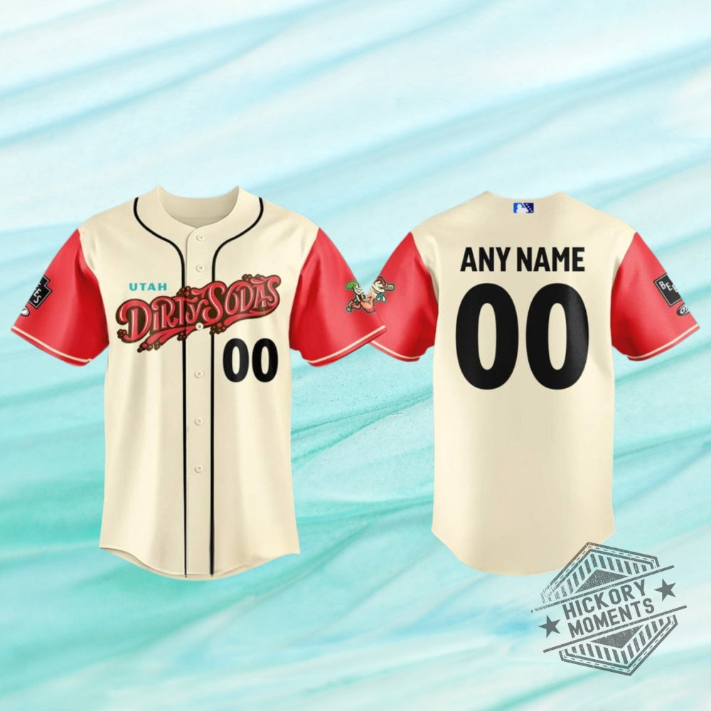 Salt Lake Bees Utah Dirty Sodas 2026 Alternate Identity Baseball Jersey