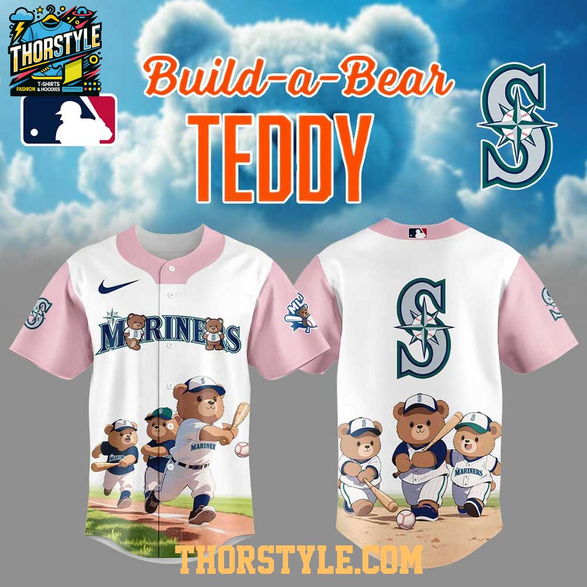 Seattle Mariners Teddy Bear 2025 Dream Team MLB Baseball Jersey