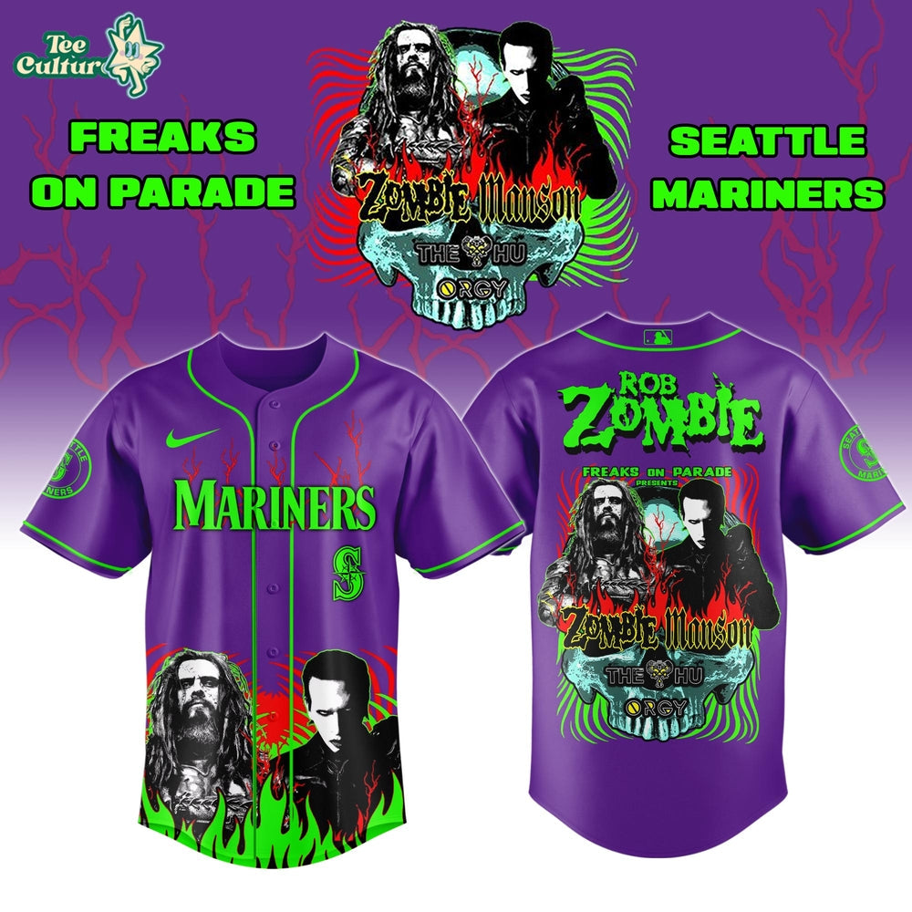 Seattle Mariners x Freaks On Parade Tour 2026 Colab Jersey Limited Edition