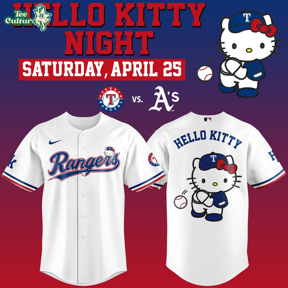 Texas Rangers x Hello Kitty Night Jersey Limited Edition