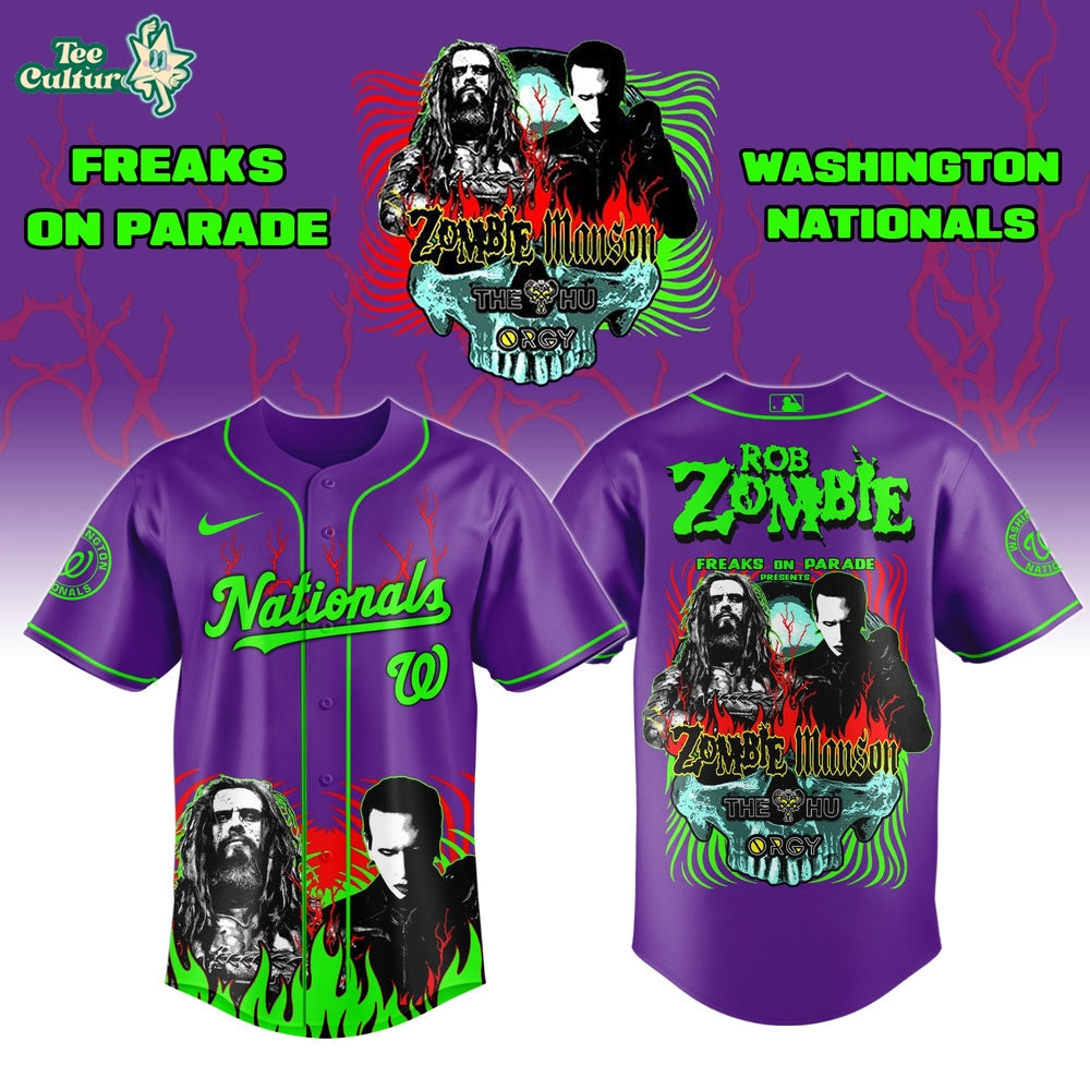 Washington Nationals x Freaks On Parade Tour 2026 Colab Jersey Limited Edition
