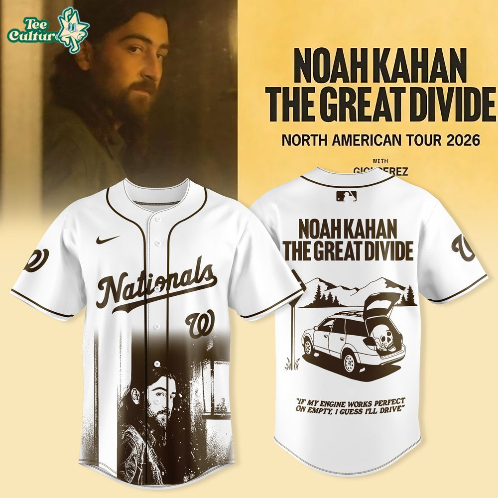 Washington Nationals x Noah Kahan – “The Great Divide Tour 2026” Collection Jersey