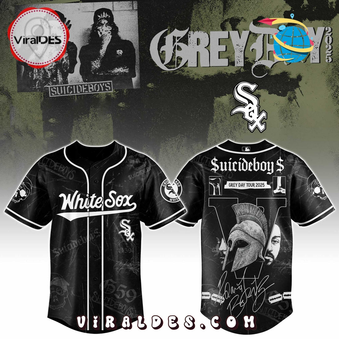 Chicago White Sox MLB x Suicideboys G59 Baseball Jersey