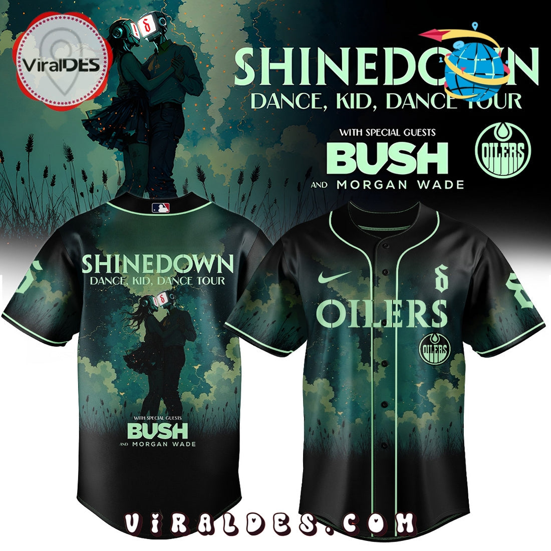 Edmonton Oilers x Shinedown Tour Jersey