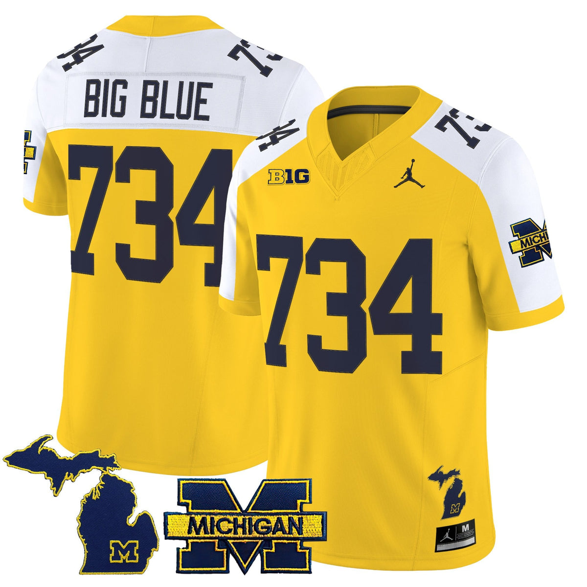 Men's Michigan Wolverines 2025 Vapor Limited Jersey V2 - All Stitched
