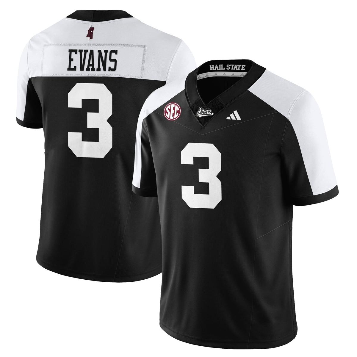 Men's Mississippi State Football "Darkness" Limited Jersey - All Stitched