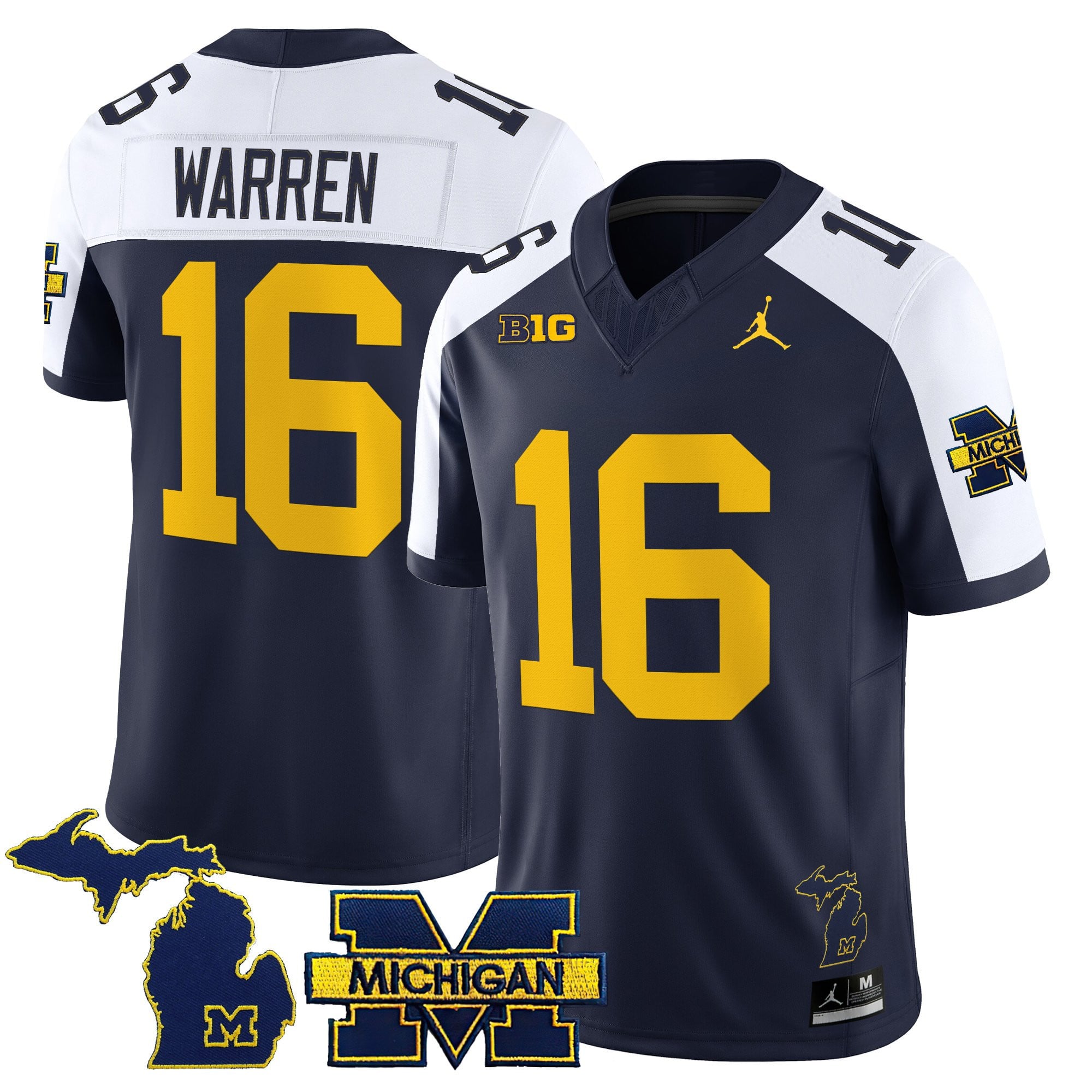 Women's Michigan Wolverines 2025 Vapor Limited Jersey - All Stitched