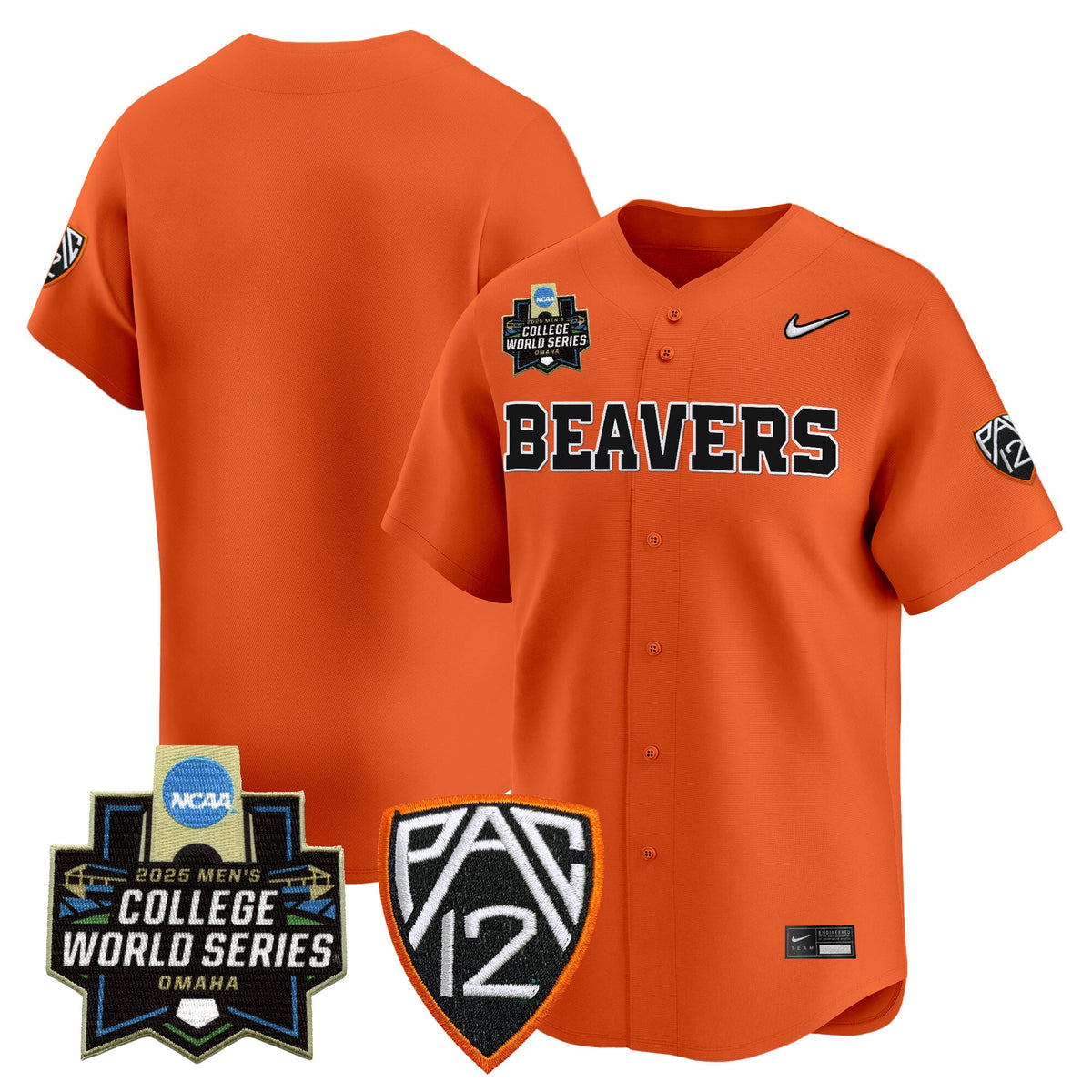 Men's Oregon State Beavers 2025 World Series Vapor Premier Limited Jersey - All Stitched