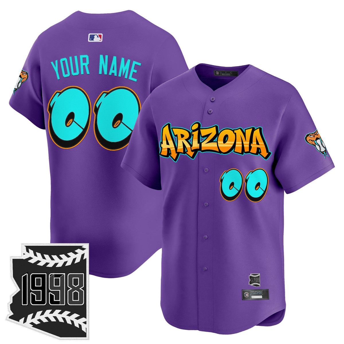 Arizona Diamondbacks 'Graffiti Desert Ink Edition' Vapor Premier Limited Custom Jersey - All Stitched