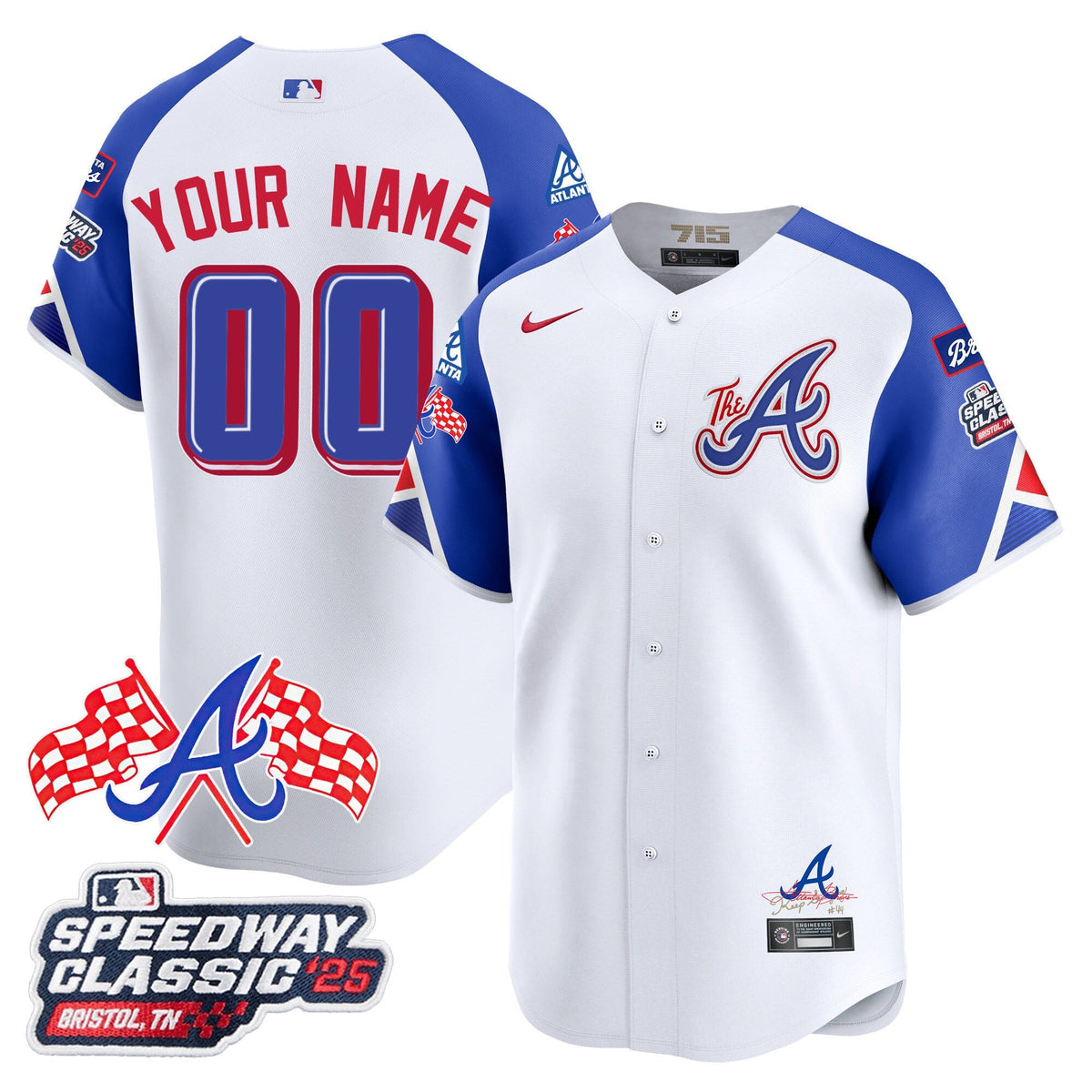 Atlanta Braves 2025 Speedway Classic Limited Custom Jersey V1 - All Stitched