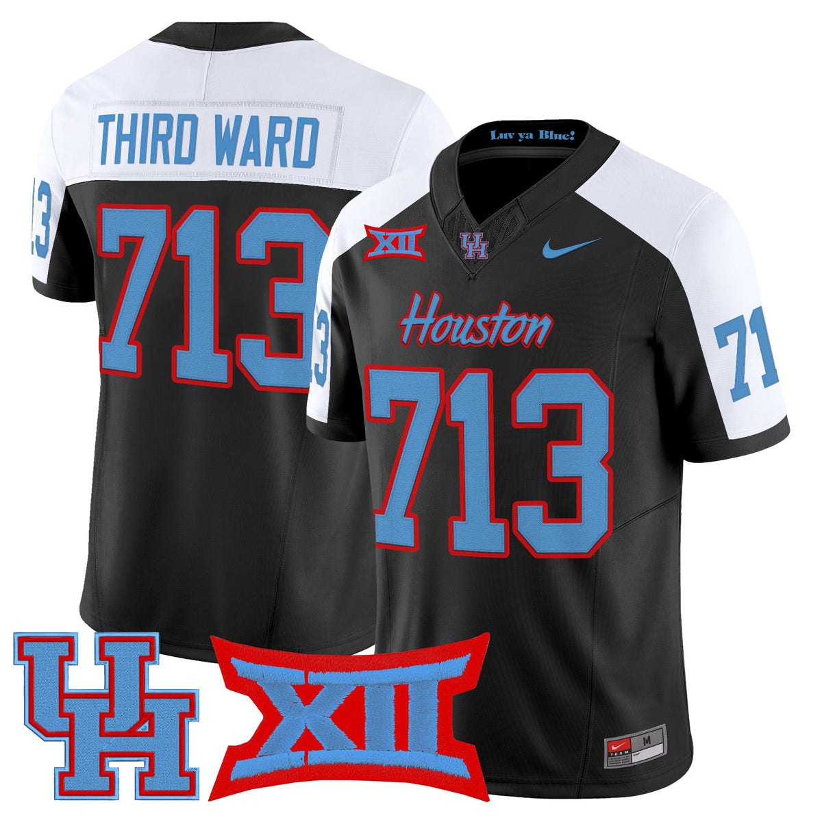 Men's Houston Cougars 2025 Vapor Limited Jersey - All Stitched