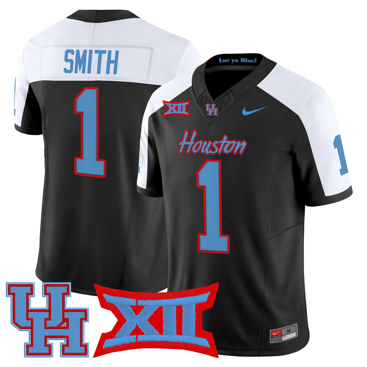 Men's Houston Cougars 2025 Vapor Limited Jersey - All Stitched
