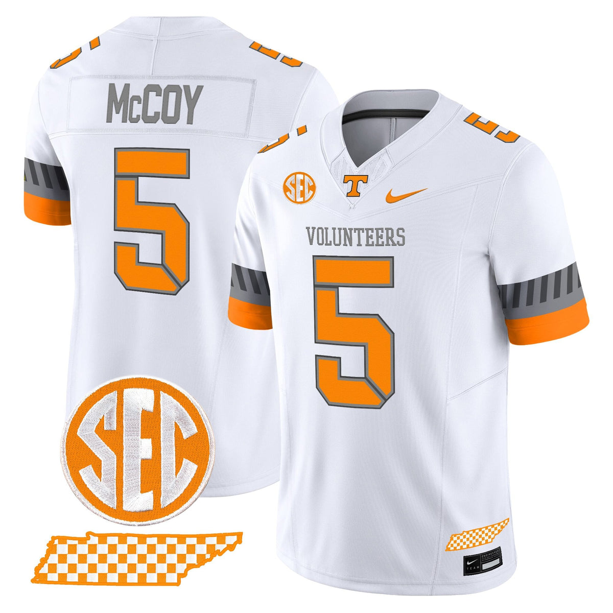 Men's Tennessee Volunteers 2025 'Smokey Grey Series' Vapor Limited Jersey V2 - All Stitched