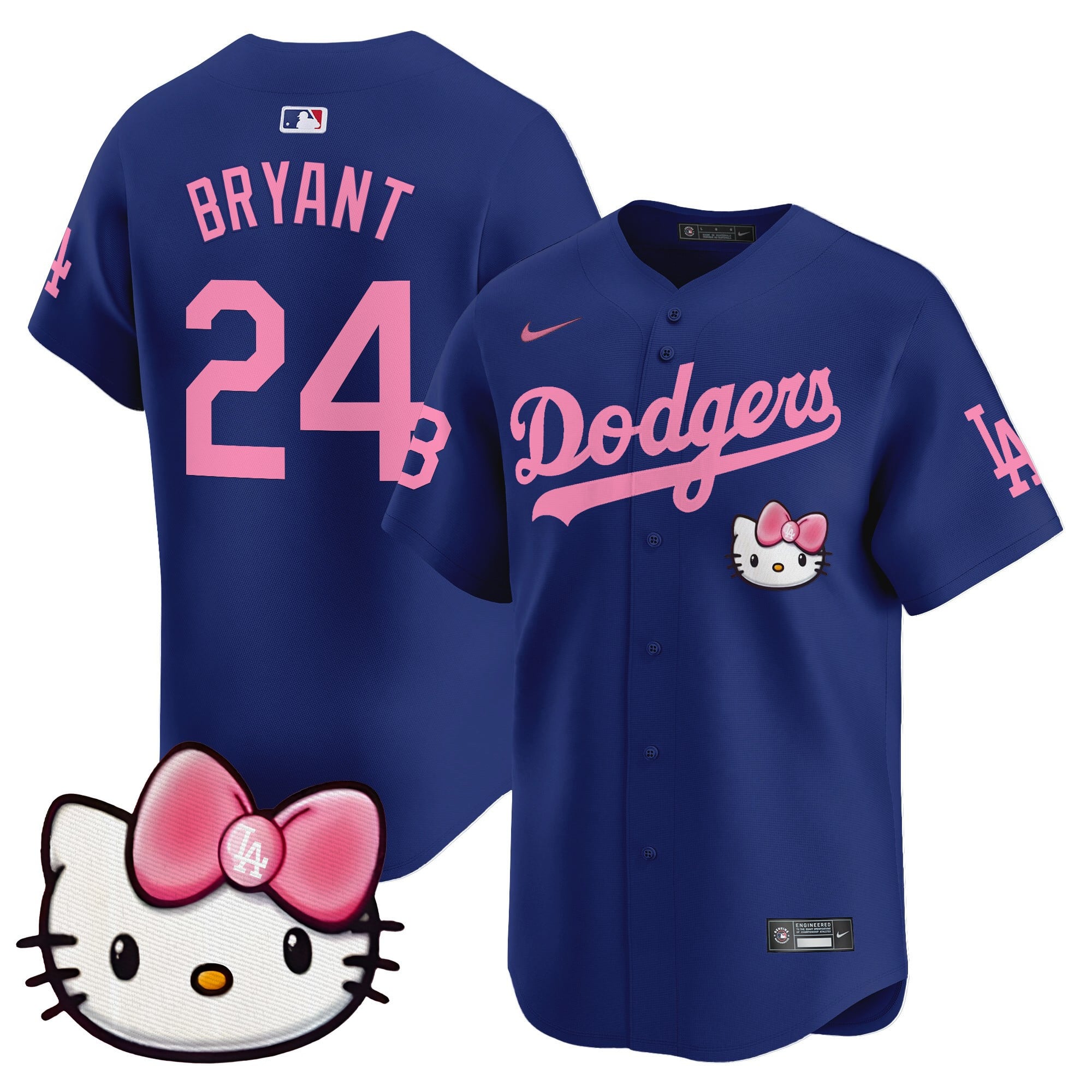 Unisex Dodgers 2025 Hello Kitty Vapor Premier Limited Jersey  All Stitched