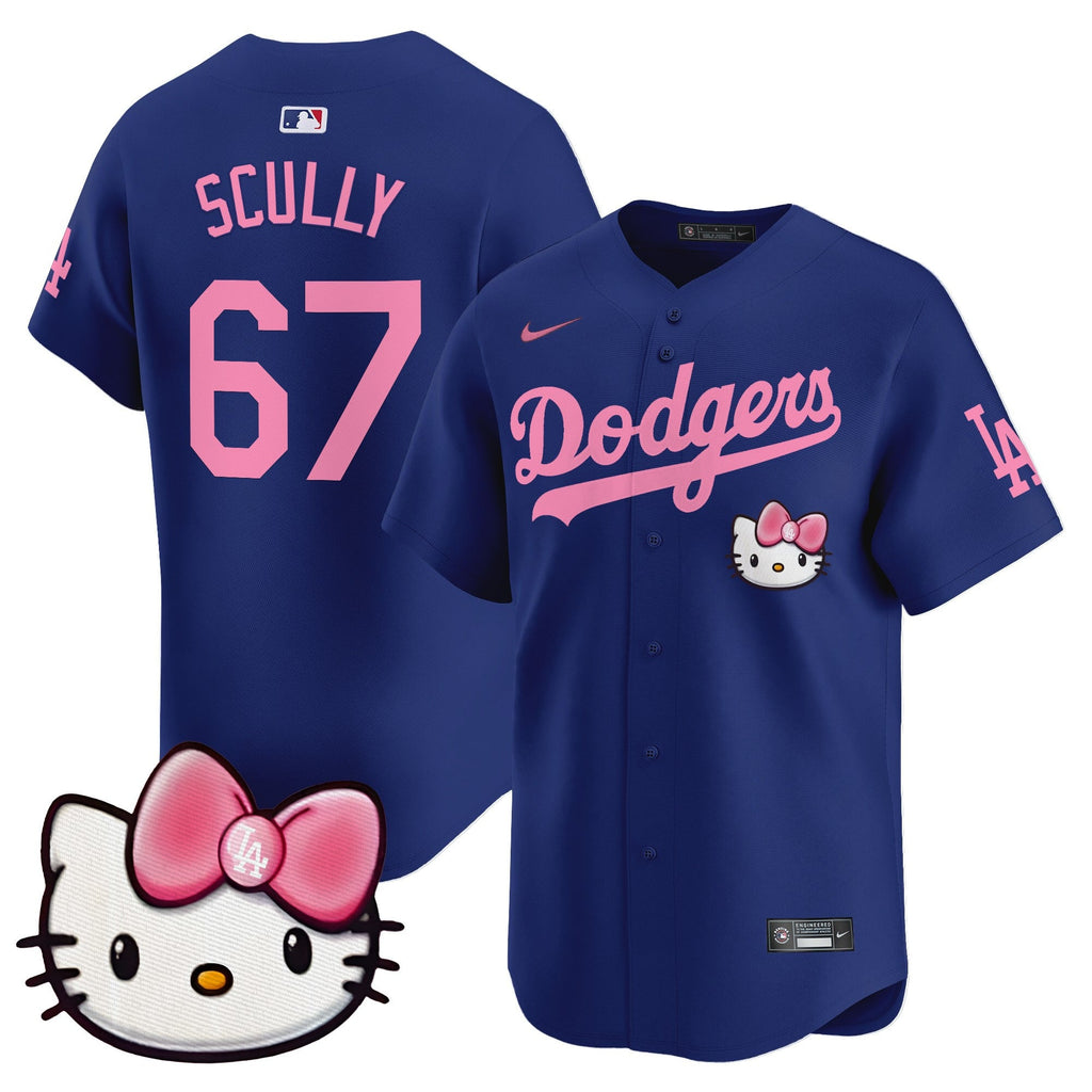 Unisex Dodgers 2025 Hello Kitty Vapor Premier Limited Jersey  All Stitched