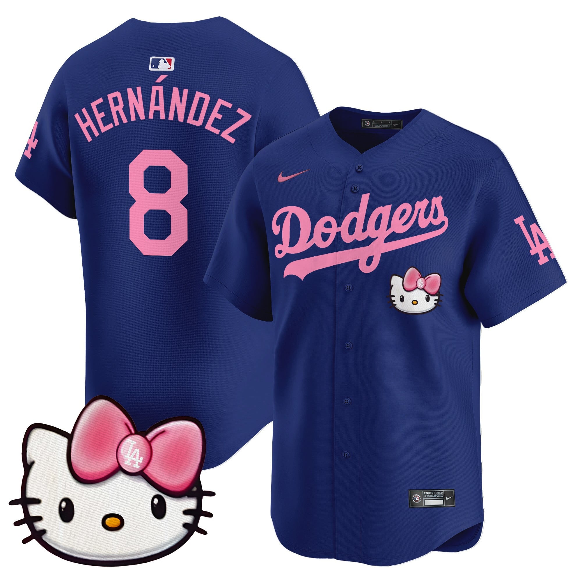 Unisex Dodgers 2025 Hello Kitty Vapor Premier Limited Jersey  All Stitched