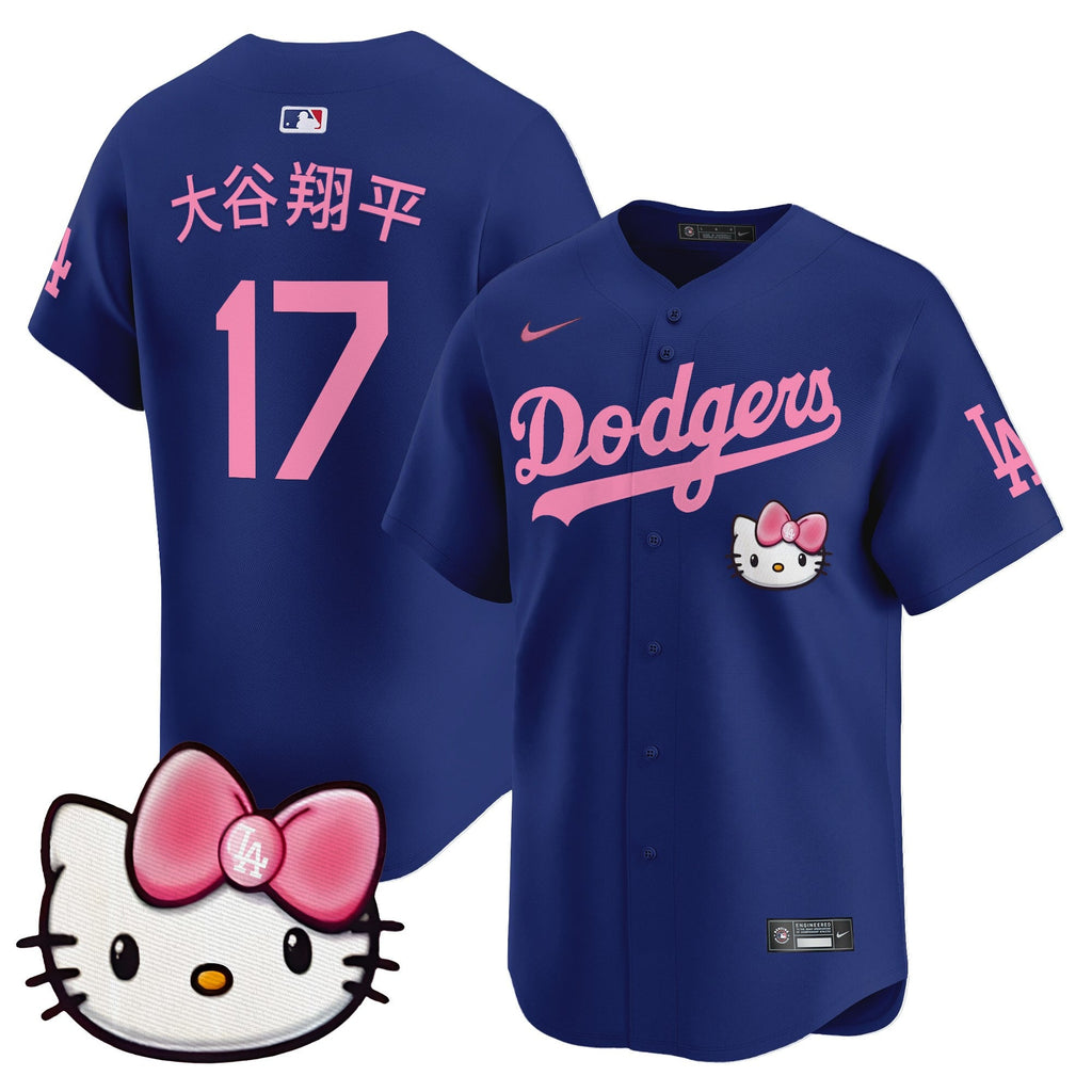 Unisex Dodgers 2025 Hello Kitty Vapor Premier Limited Jersey  All Stitched