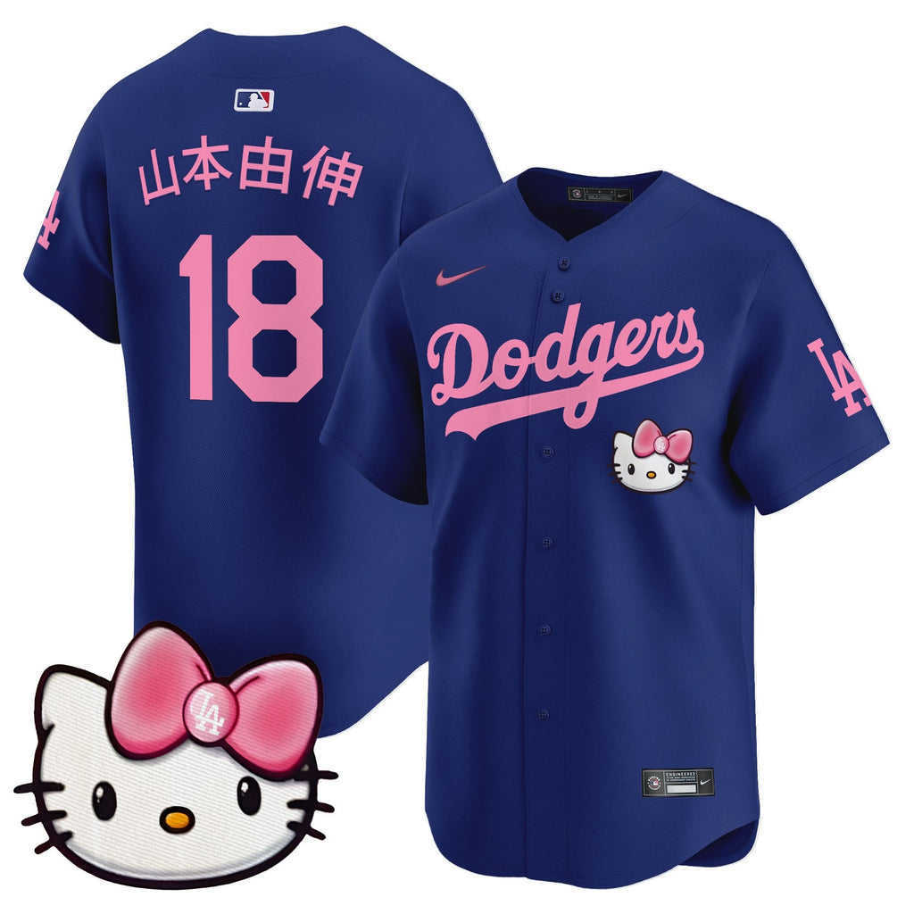 Unisex Dodgers 2025 Hello Kitty Vapor Premier Limited Jersey  All Stitched