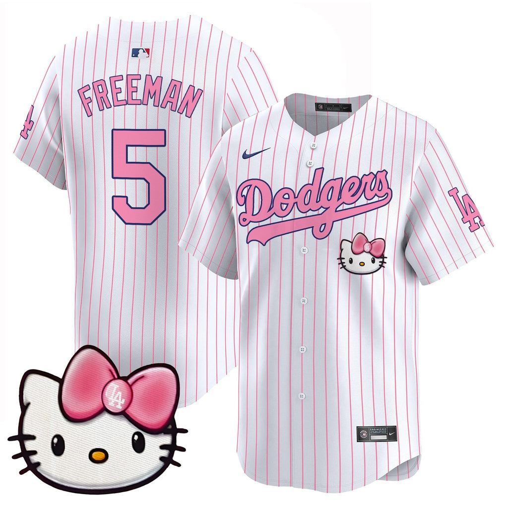 Unisex Dodgers 2025 Hello Kitty Vapor Premier Limited Jersey  All Stitched