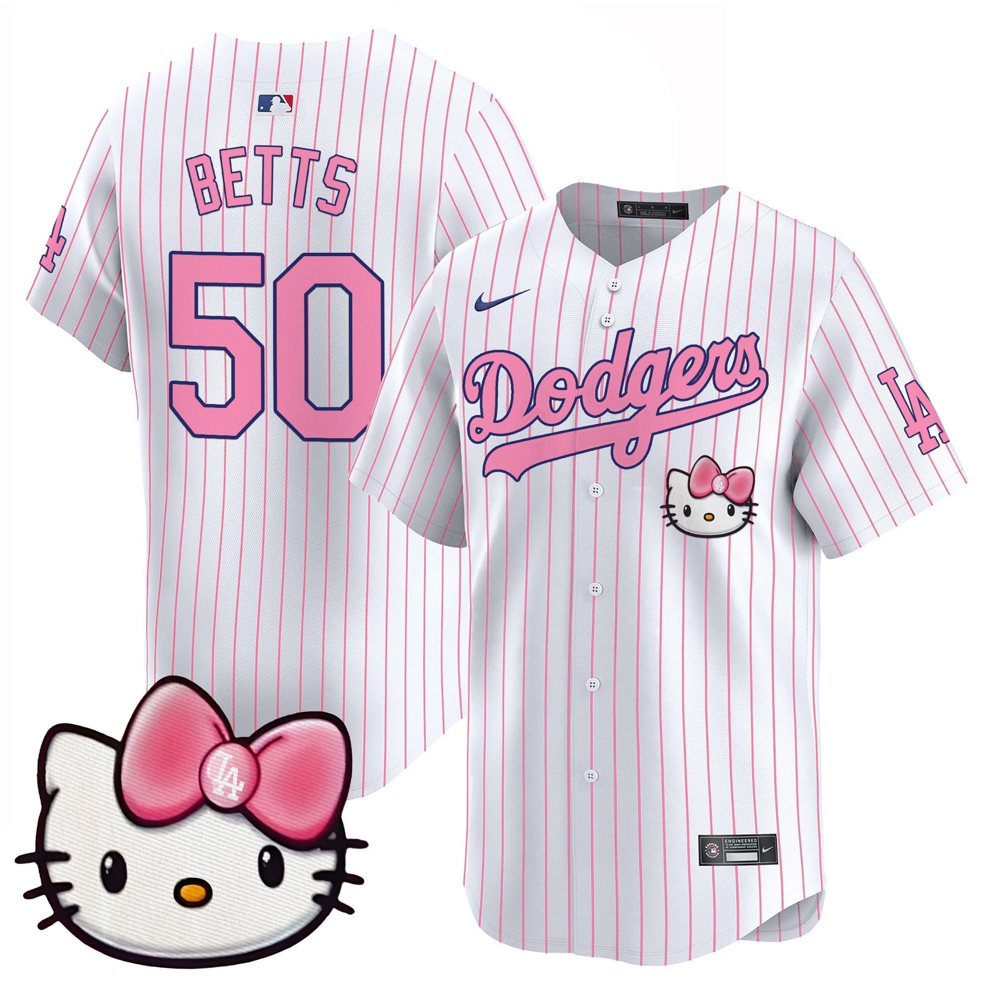 Unisex Dodgers 2025 Hello Kitty Vapor Premier Limited Jersey  All Stitched