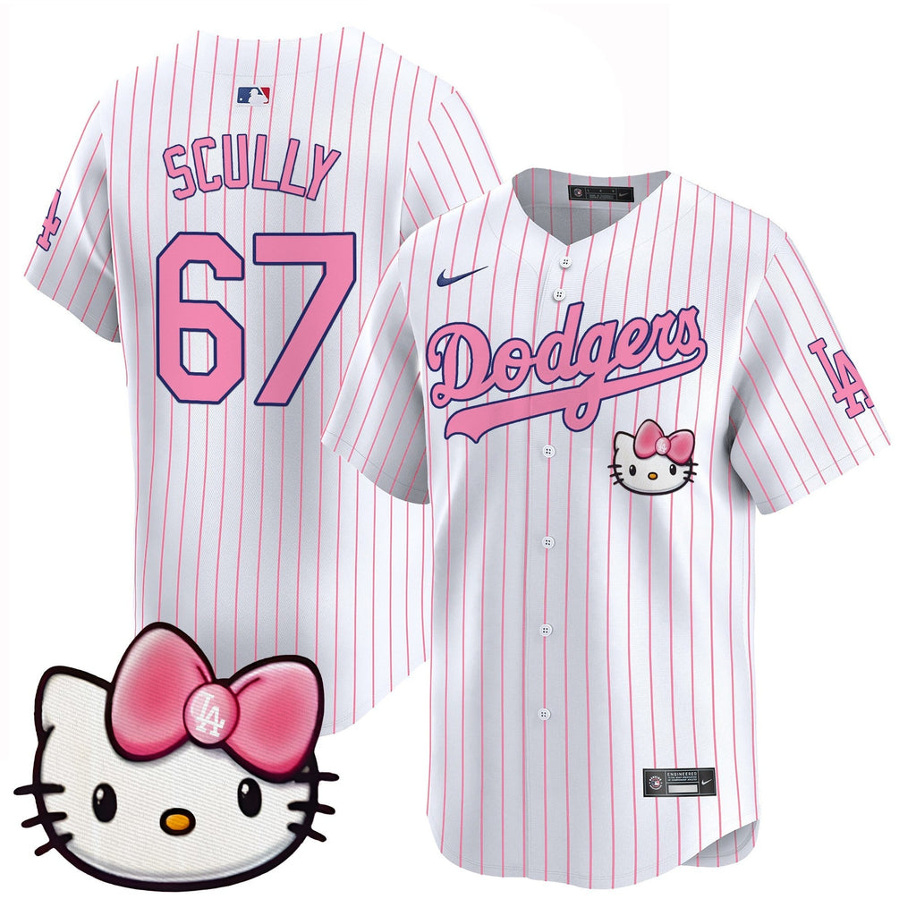 Unisex Dodgers 2025 Hello Kitty Vapor Premier Limited Jersey  All Stitched