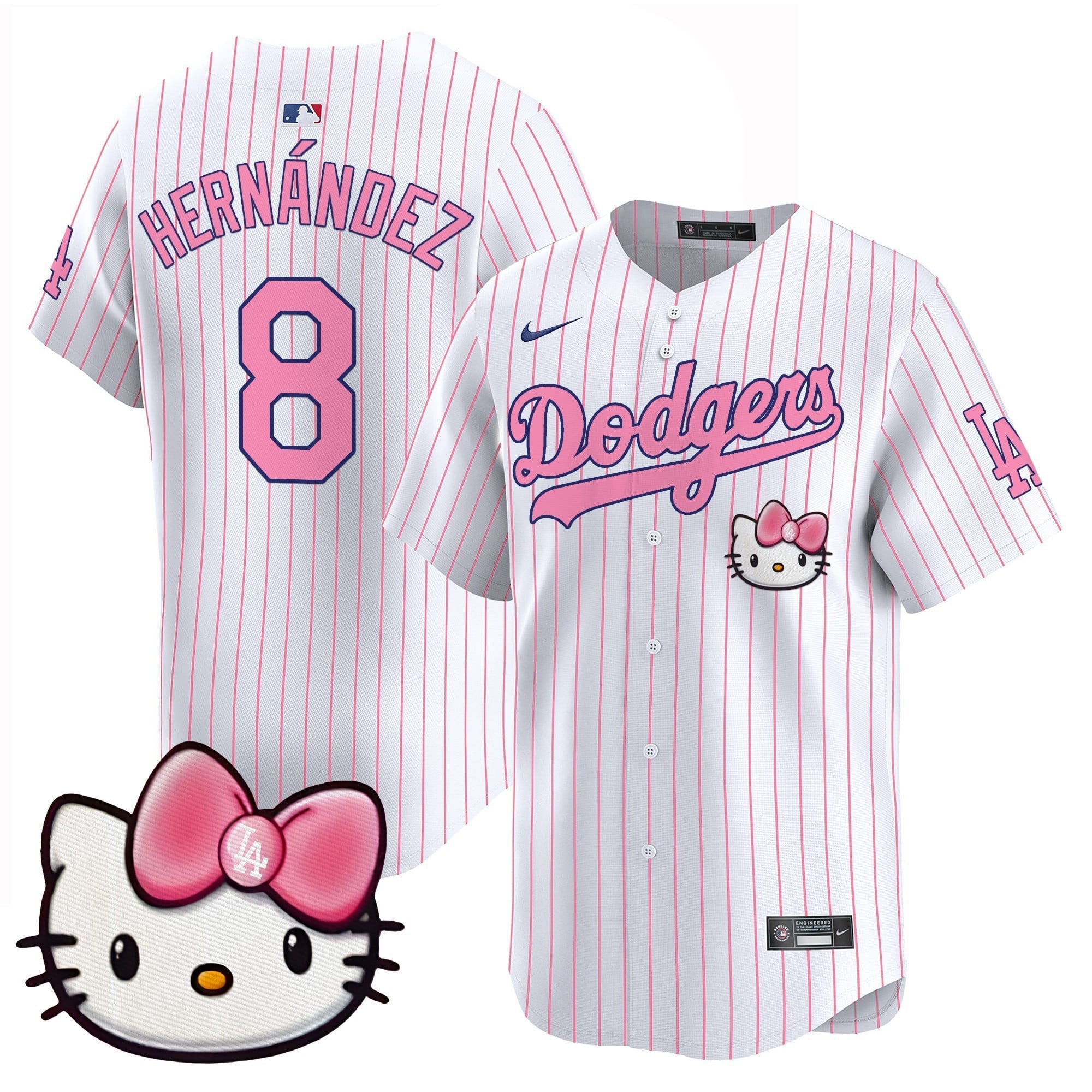 Unisex Dodgers 2025 Hello Kitty Vapor Premier Limited Jersey  All Stitched