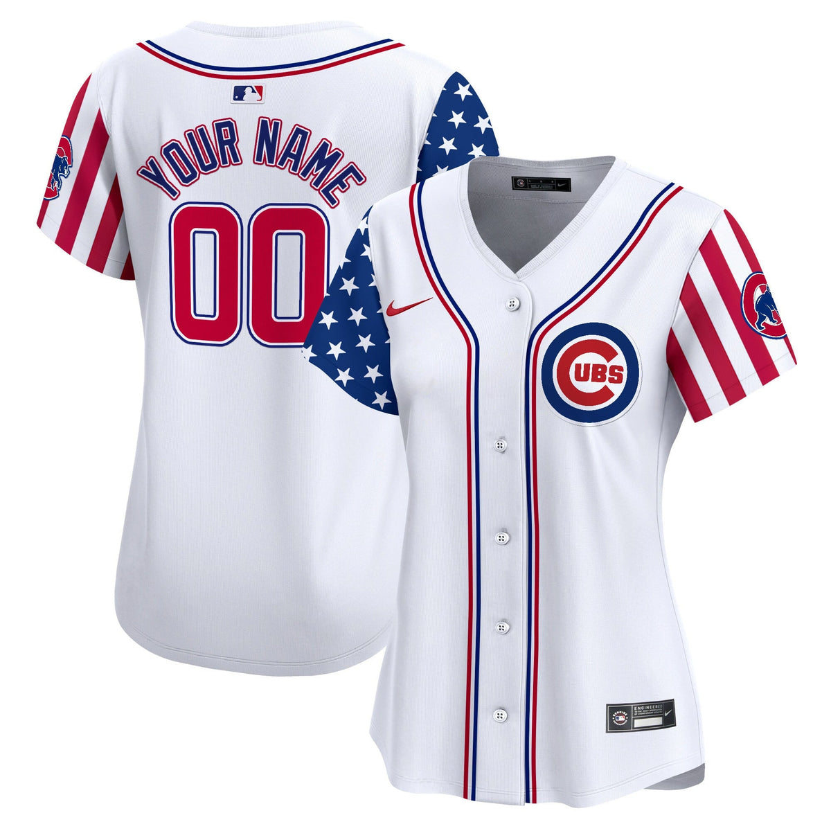 Chicago Cubs 2025 Memorial Day Vapor Premier Limited Custom Jersey - All Stitched
