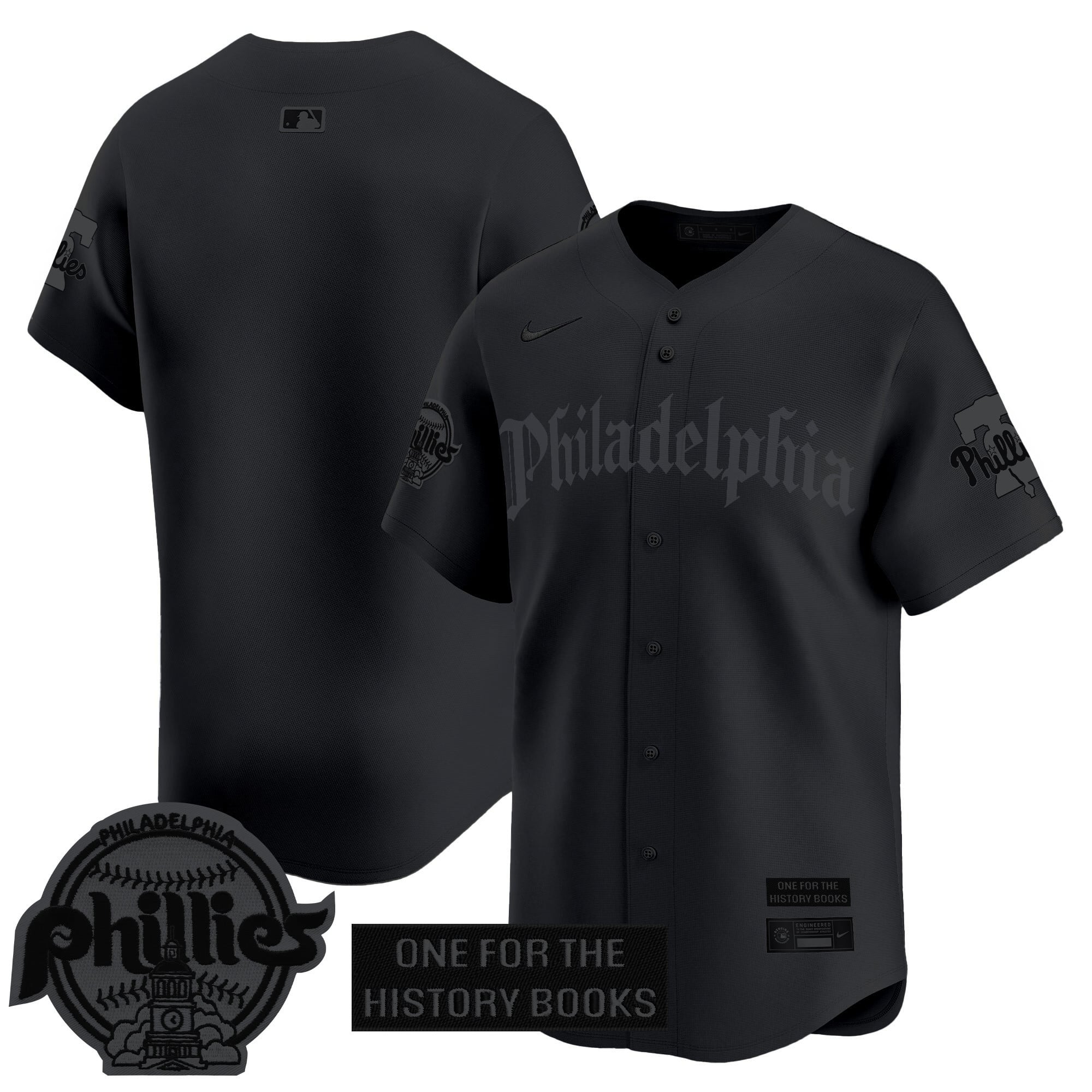 Men's Phillies 'Retro Newspaper Edition' Vapor Premier Limited Jersey - All Stitched