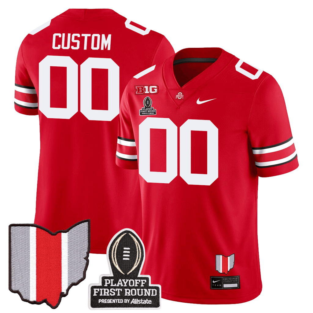 Men's Ohio State Buckeyes Jersey - CFP First Round Patch