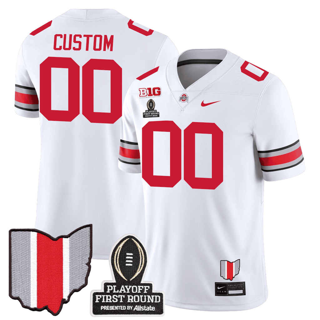 Men's Ohio State Buckeyes Jersey - CFP First Round Patch