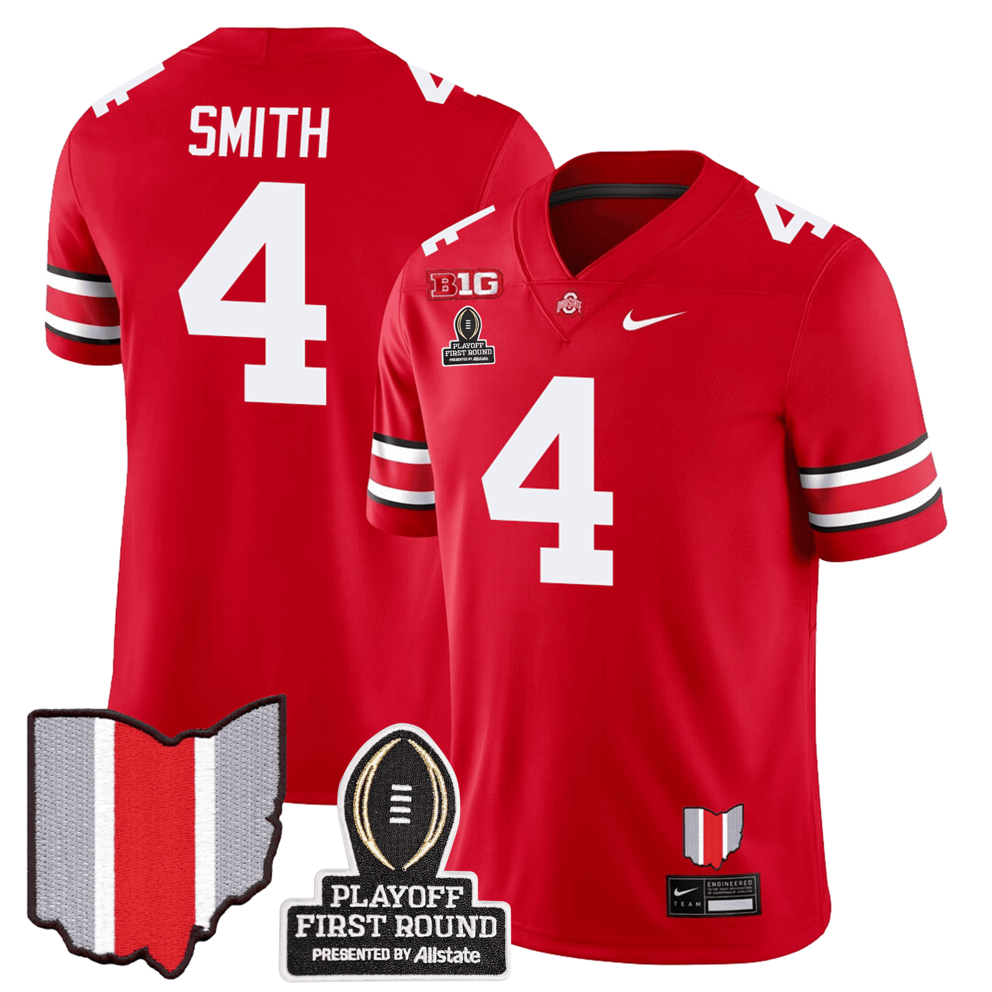 Men's Ohio State Buckeyes Jersey - CFP First Round Patch