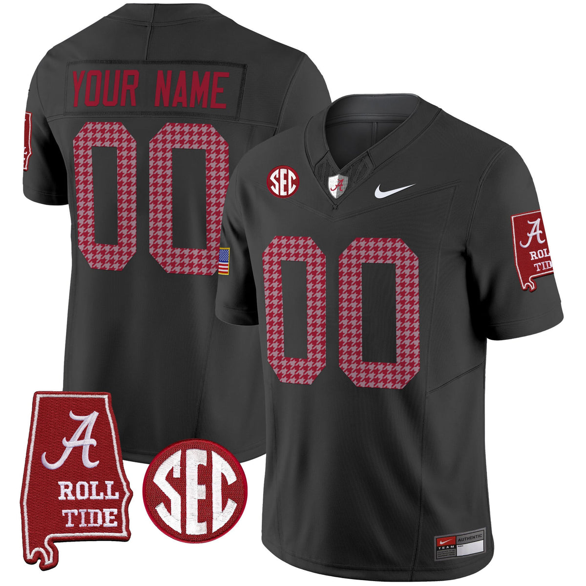 Alabama Crimson Tide Pro Combat Vapor Limited Custom Jersey - All Stitched