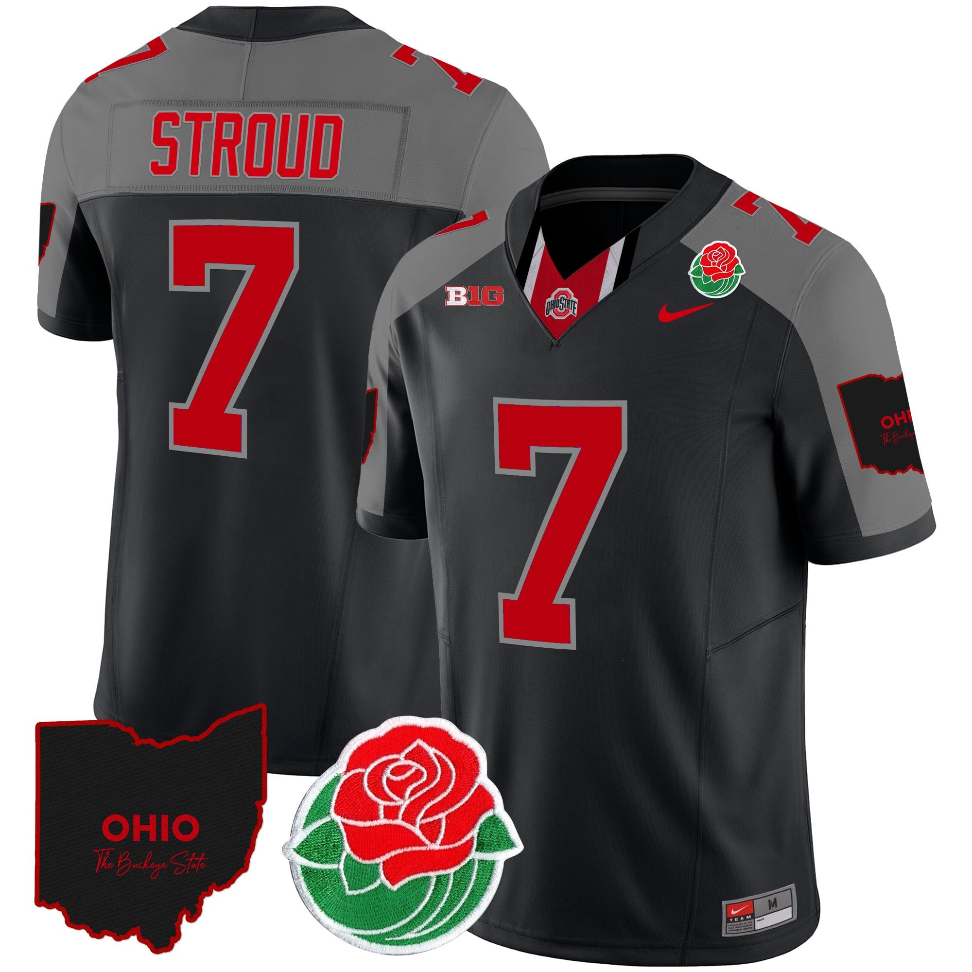 Men's Ohio State Buckeyes Rose Bowl Vapor Limited Jersey - All Stitched