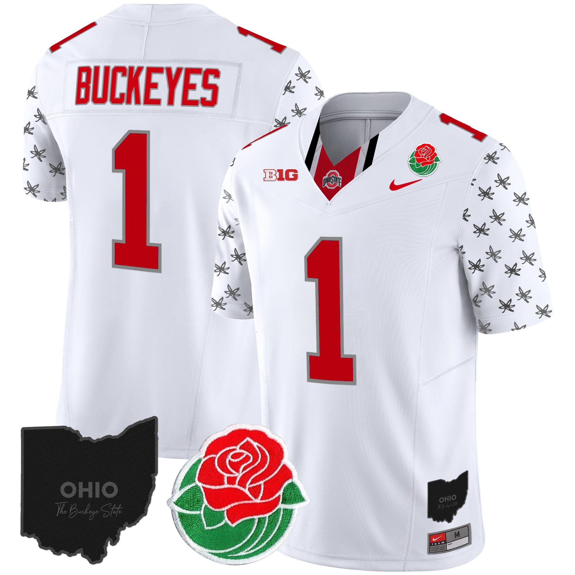 Men's Ohio State Buckeyes Rose Bowl Vapor Limited Jersey - All Stitched