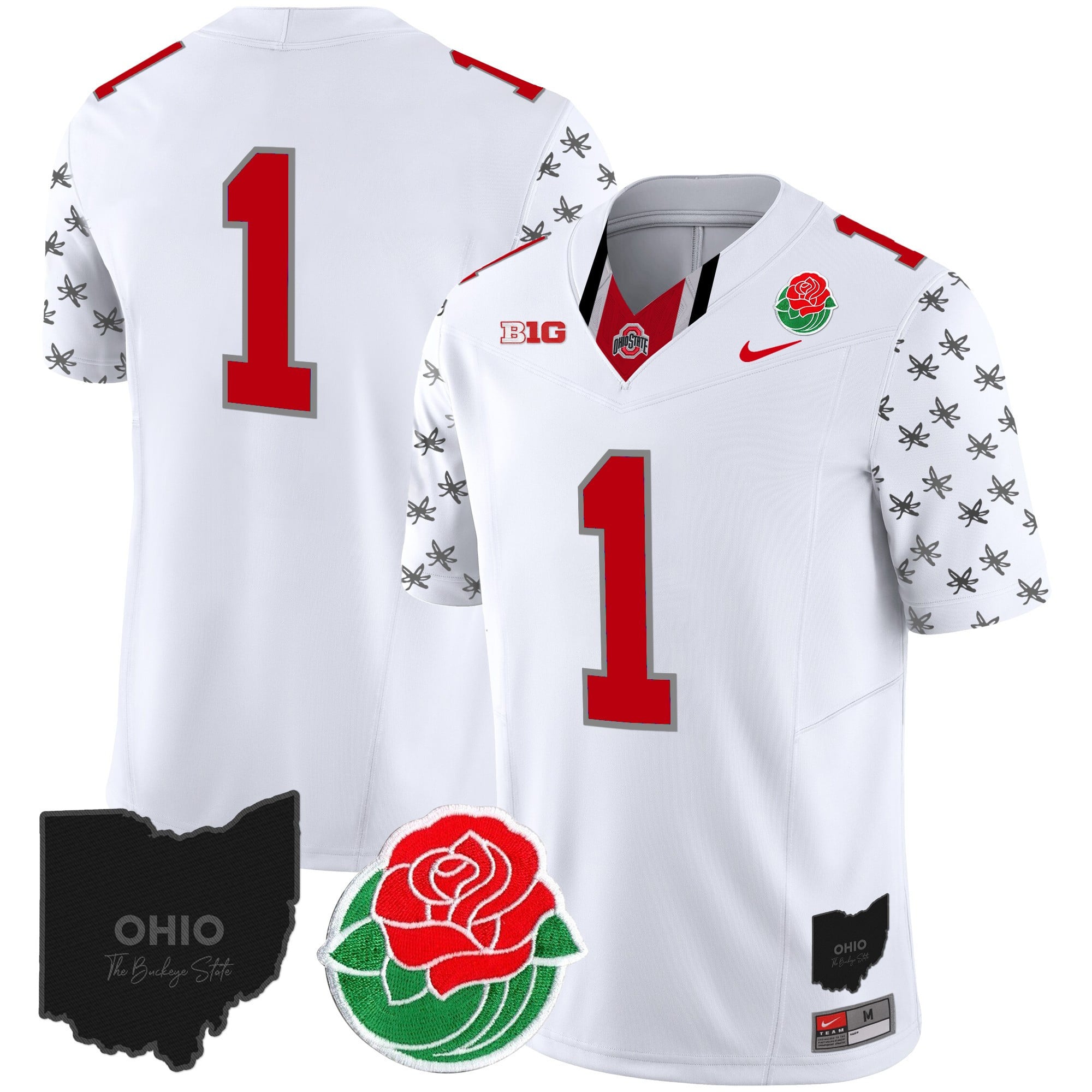 Men's Ohio State Buckeyes Rose Bowl Vapor Limited Jersey - All Stitched