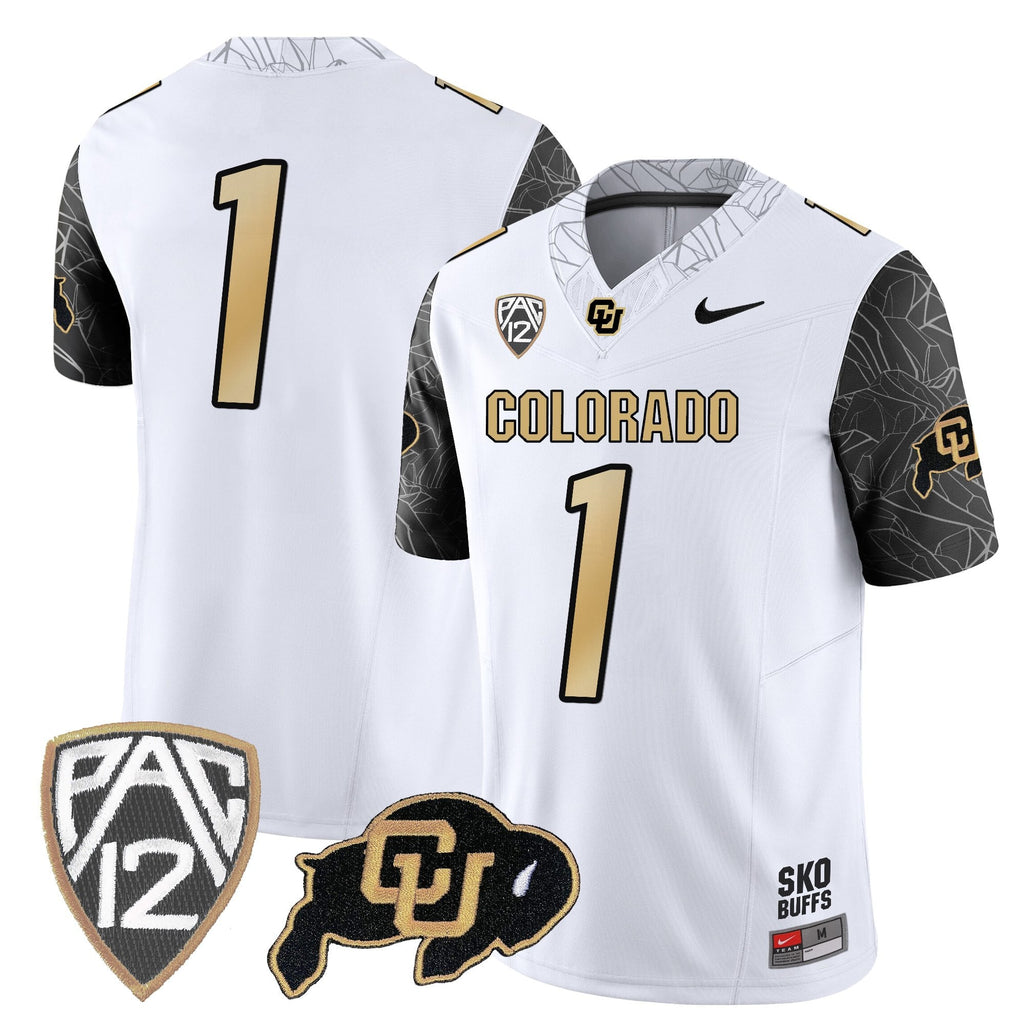 Men's Colorado Buffaloes Rocky Style Vapor Limited Jersey - All Stitched