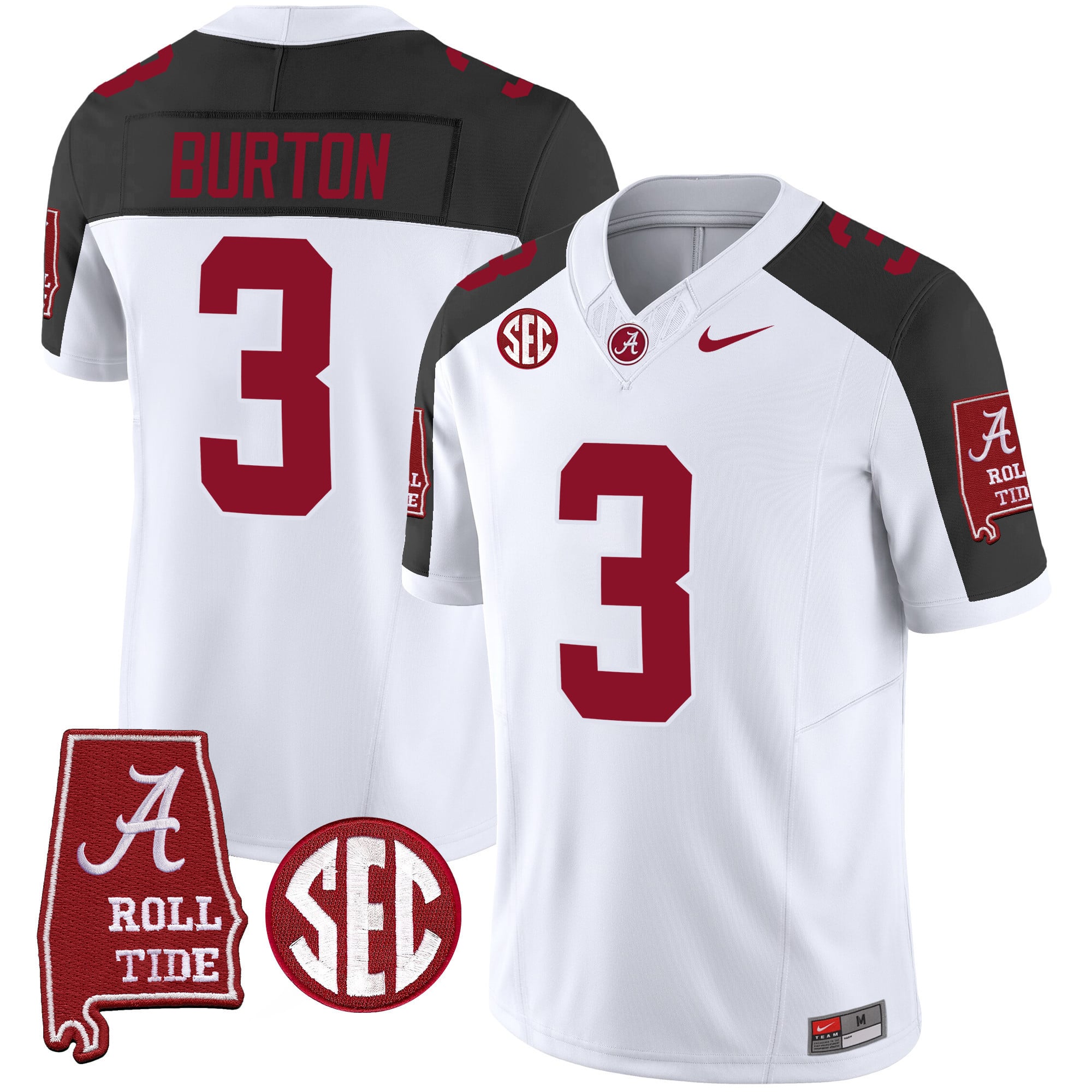 Men's Alabama Crimson Tide Vapor Limited Jersey V3 - Alabama Map - All Stitched