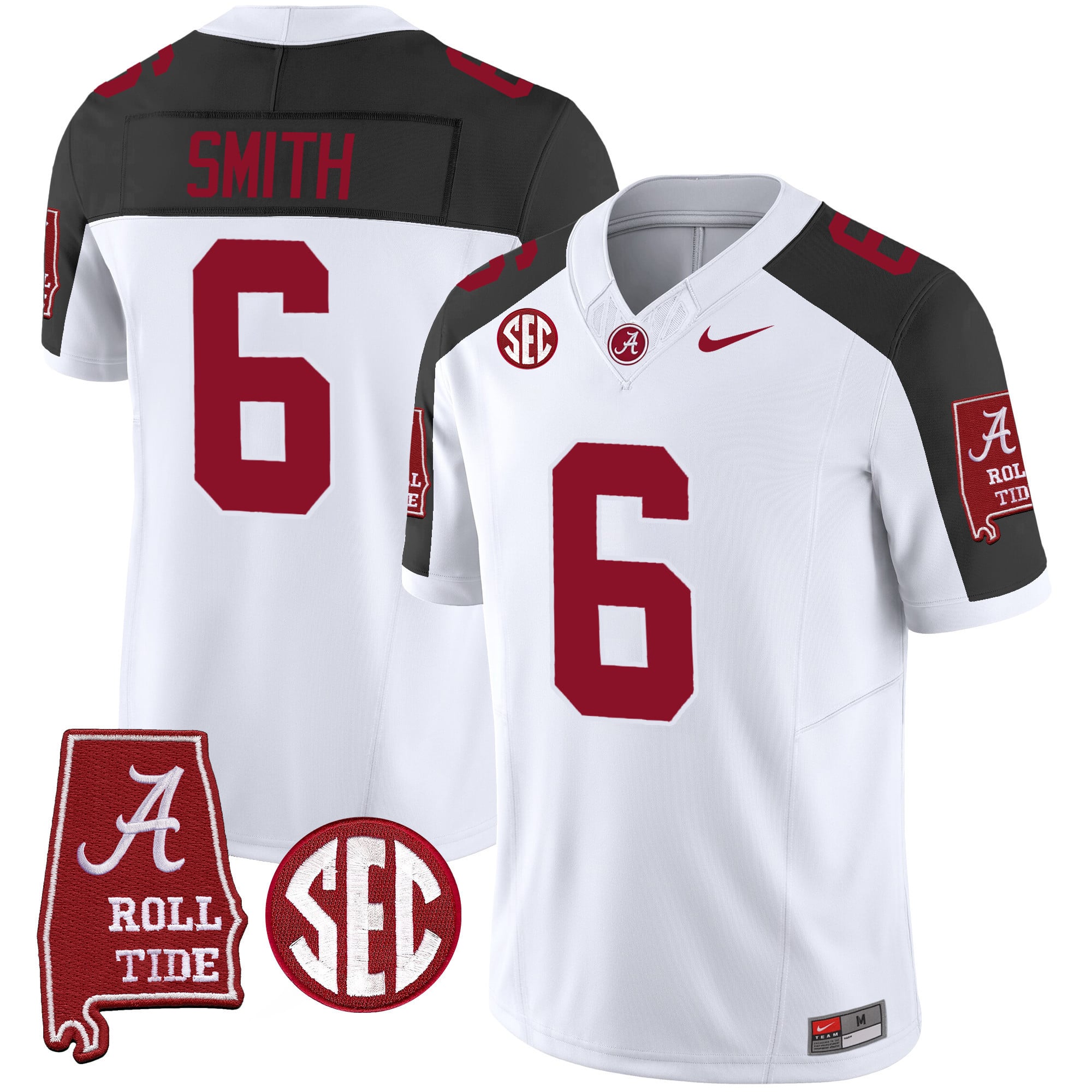 Men's Alabama Crimson Tide Vapor Limited Jersey V3 - Alabama Map - All Stitched