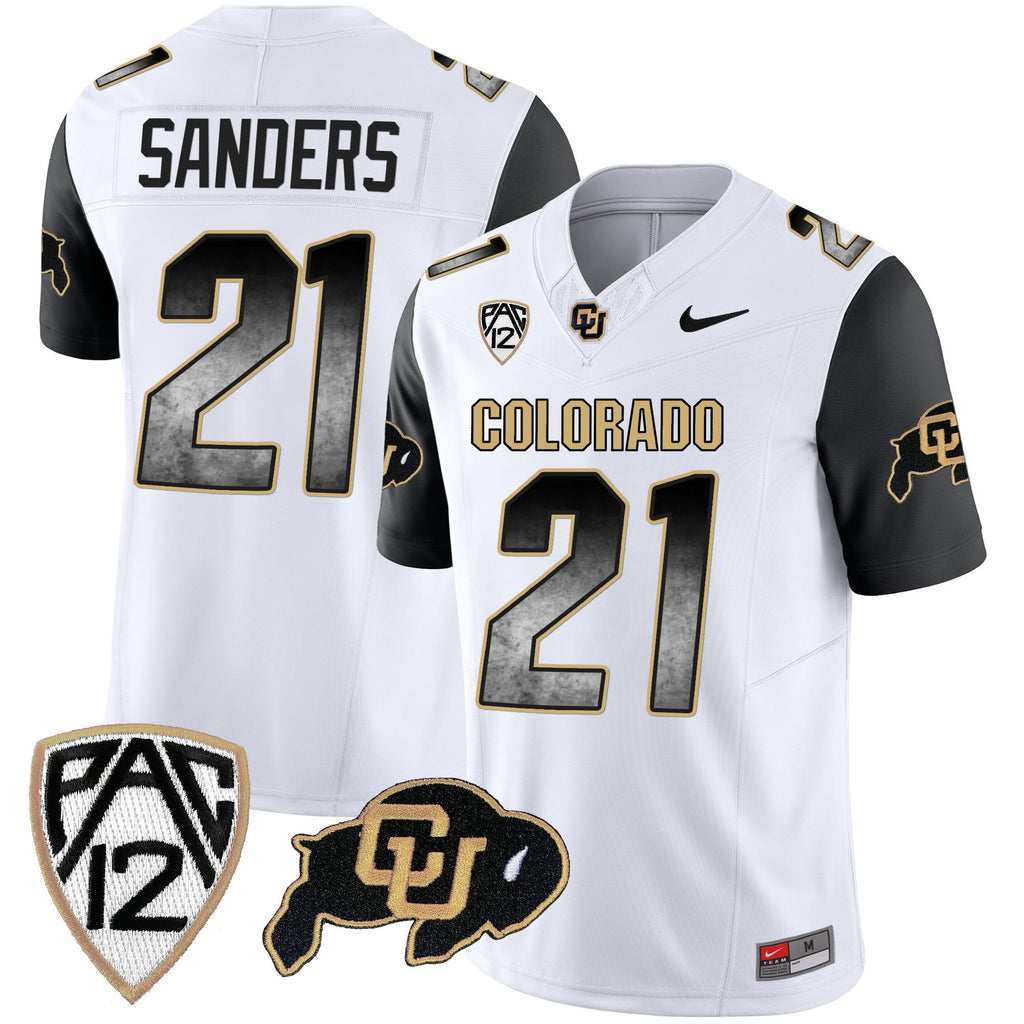 Men's Colorado Buffaloes Arch Smoke Vapor Jersey - All Stitched