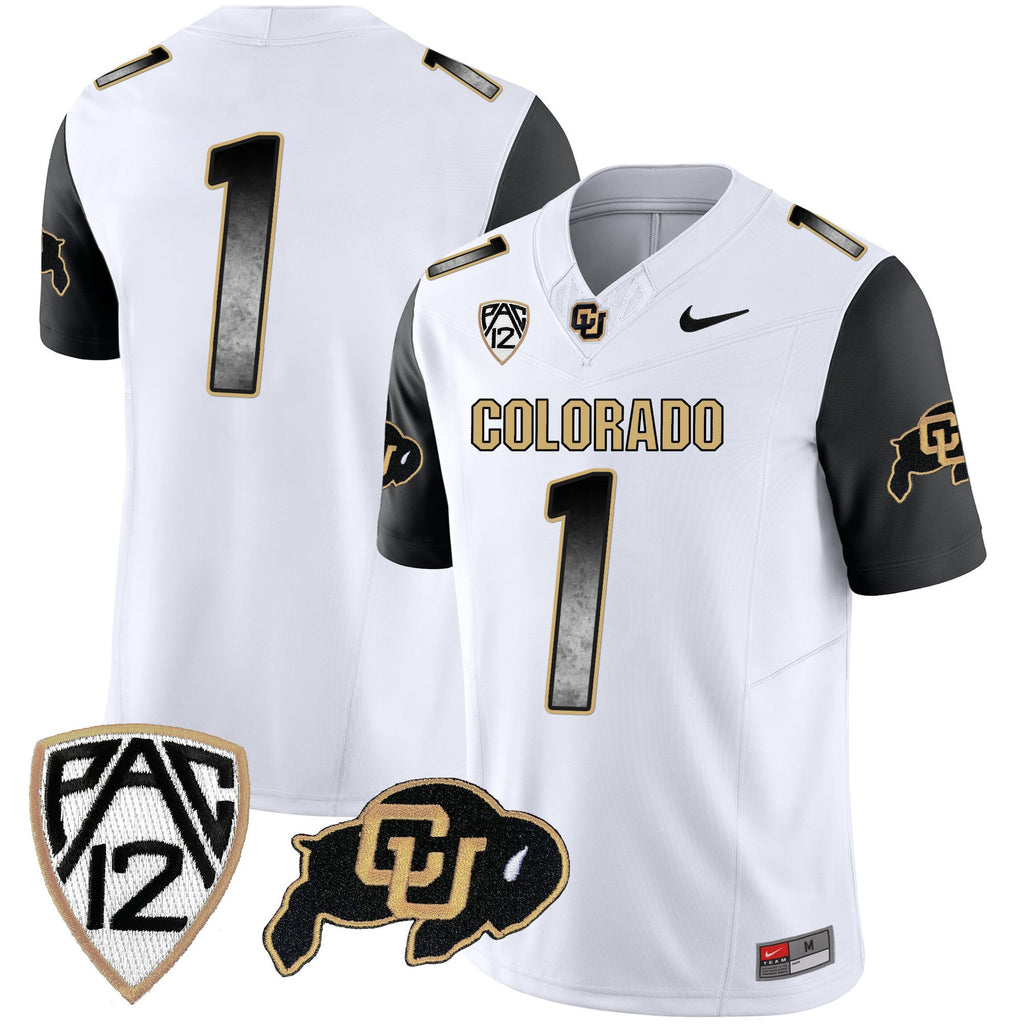 Men's Colorado Buffaloes Arch Smoke Vapor Jersey - All Stitched